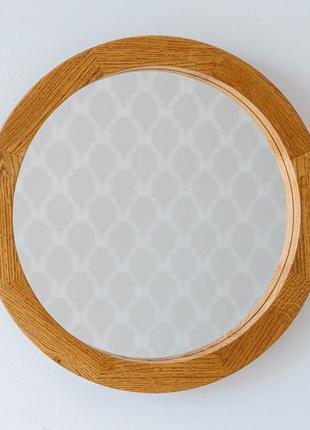 Зеркало деревянное круглое luxury wood perfection 50х50 см дуб...