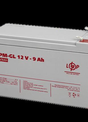 Аккумулятор гелевый 9 Ah (ампер-часов) LogicPower LPM-GL 12V