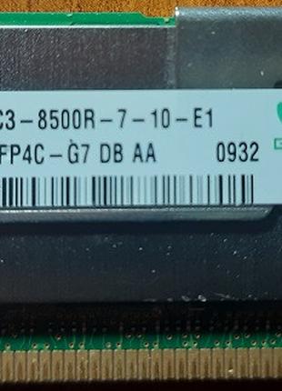 Модуль памяти HYNIX 4 ГБ 2RX4 PC3-8500R ECC DDR3-1066 (HMT151R...