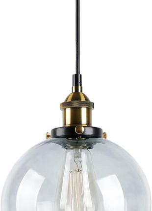 Винтажный подвесной светильник в стиле лофт (дымчасто-серый 25...