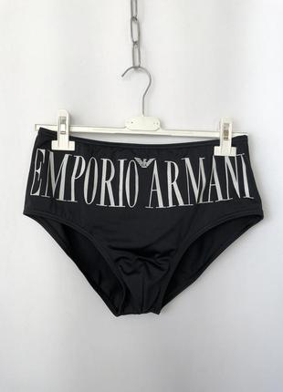 Emporio armani винтаж плавки мужские черные swimwear
