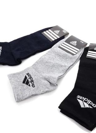 Фирменные мужские спортивные носки, средние, бренд адидас