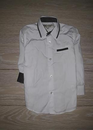 Нарядная белая рубашка marylebone на 2-3 года