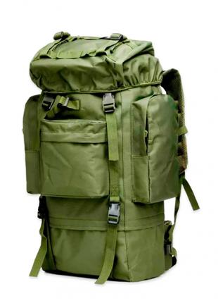 Мужской рюкзак тактический походный рюкзак 70л большой Олива