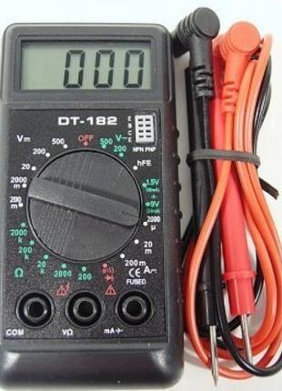 Цифровой мультиметр DT-182 тестер вольтметр