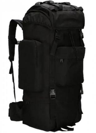 Мужской рюкзак тактический походный рюкзак 70л большой Чёрный