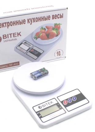 Электронные кухонные весы 10 кг BITEK SF-400