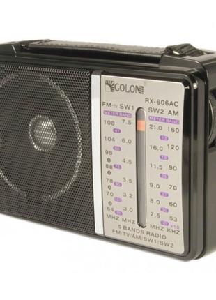 Портативный радиоприемник GOLON RX-606AC от сети 220В