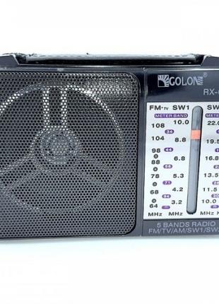 Портативний радіоприймач GOLON RX-607AC від мережі 220 В