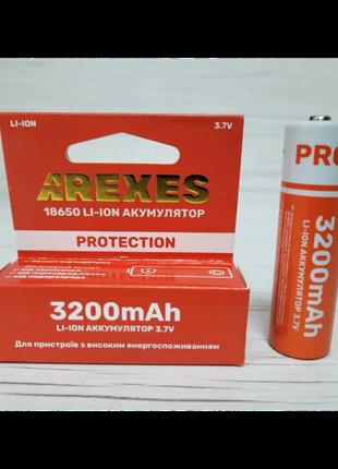 Литий-ионный аккумулятор Arexes 18650 Li-Ion 3200 mAh, 3.7V дл...