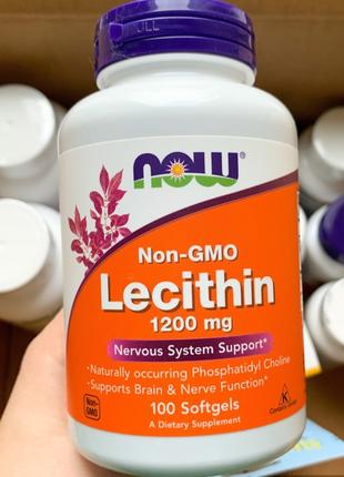 Лецитин соєвий, 1200 мг, США, 100/200 шт лецетин ліцензтин ліцити