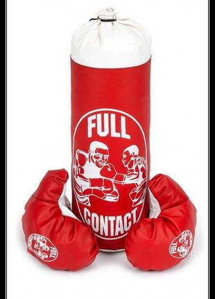Груша боксерская детская + перчатки "Full contact"