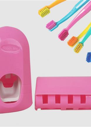 Тримач для зубних щіток із дозатором для зубної пасти Toothpas...
