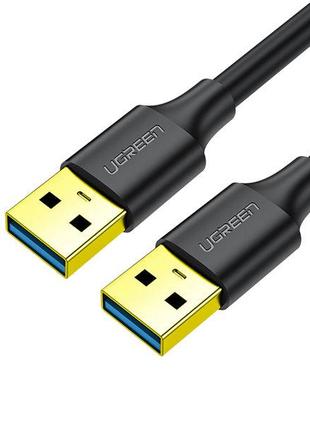 Кабель Ugreen USB type A to USB type A 3.2 Gen 1 3 м Black (US...