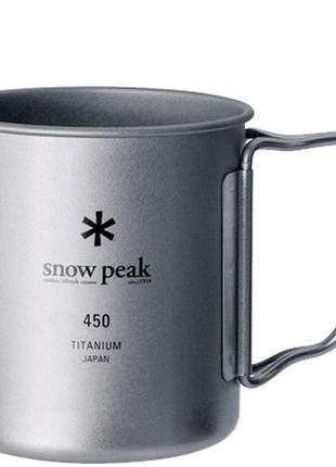 Термокружка Snow Peak MG-053R Ti-Double 450 Mug 450ml