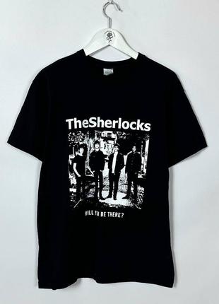 The sherlocks футболка шерлок рок мерч группа rock merch band