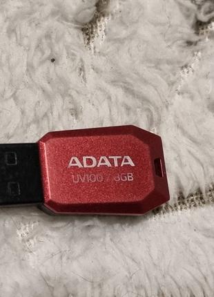 Флешка 8 ГБ мини Adata UV100 9.10/19.9 красная