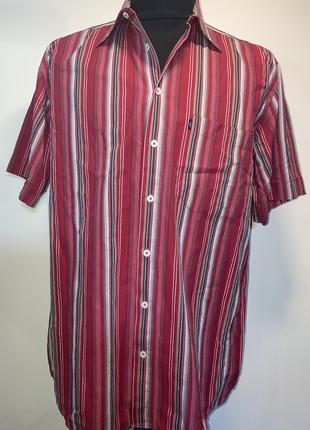 Мужская рубашка с коротким рукавом Engbers (size L) бордовая