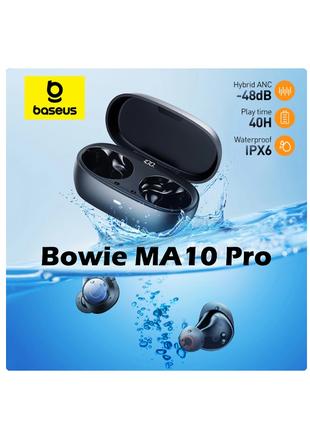 Наушники Baseus Bowie MA10 PRO ANC 40h BT5.3 IPX6 Display