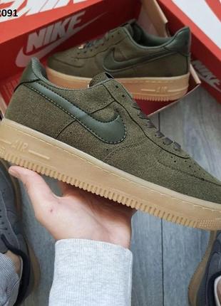 Мужские кроссовки nike air force low (зелені)