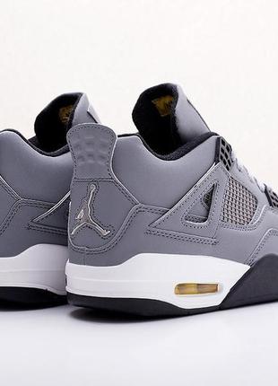 Мужские кроссовки nike air jordan 4 retro (сірі)