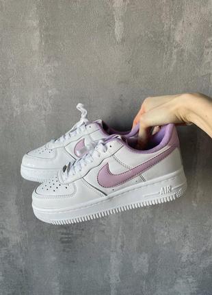 Женские кроссовки nike air force 1 low white violet