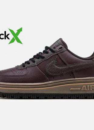 Мужские кроссовки nike air force 1 luxe brown basalt