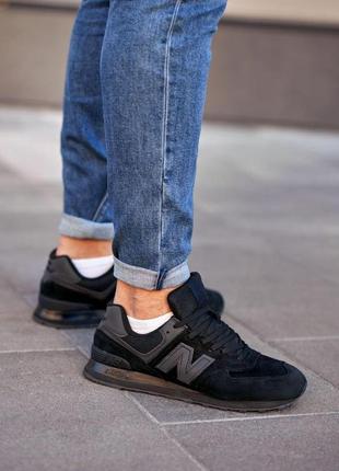 Мужские кроссовки new balance 574 black