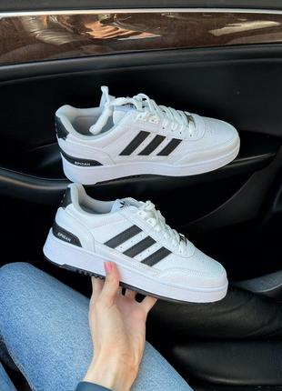 Женские кроссовки adidas spican white/black