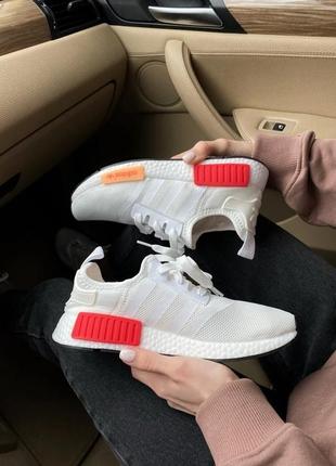 Nmd r1 “white/red”