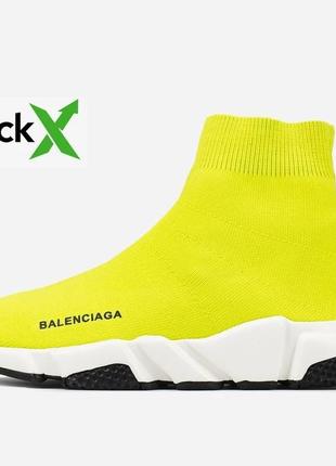 Кроссовки balenciaga speed trainer «yellow bb»