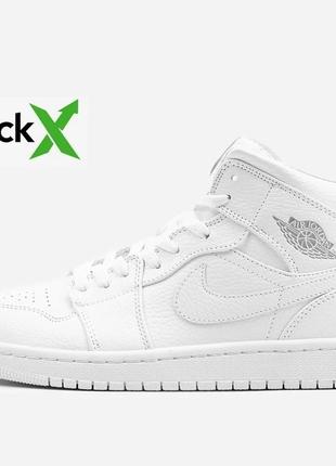 Женские кроссовки nike jordan 1 retro high patent white