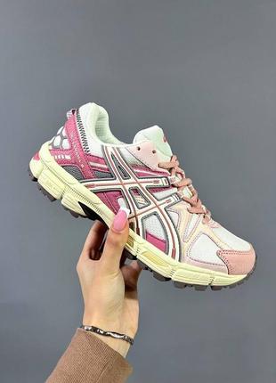 Жіночі кросівки asics gel-kahana 8 white/pink marathon running