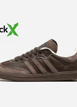 Мужские кроссовки adidas samba brown