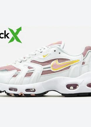 Кроссовки nike air max 96 white - red
