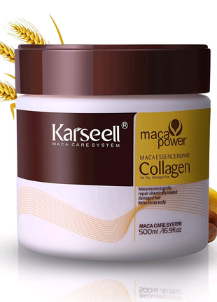 Маска-есенція для відновлення волосся з аргановою олією Karseell.