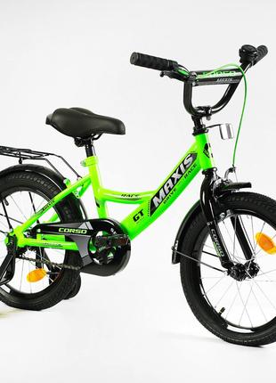 Детский велосипед Corso Maxis 16 дюймов ручной тормоз, сиденье...