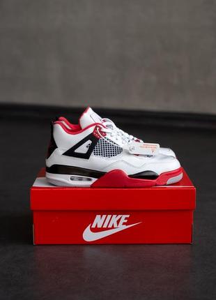 Кроссовки air jordan retro 4 “fire red”winter