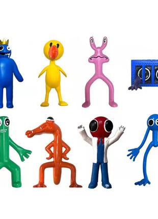 Игровой набор фигурок Радужные друзья Роблокс Rainbow Friends 8шт