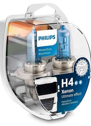 Галогенные лампы Philips H4 Master Duty Blue Vision