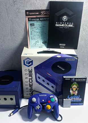 Nintendo GameCube + memory card + Luigi’s Mansion