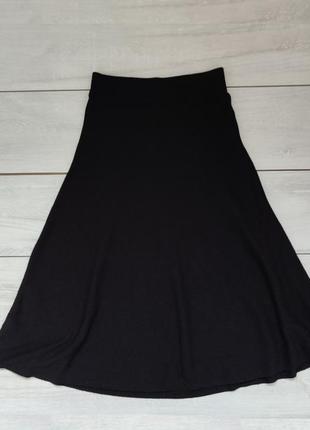 Качественная черная юбка юбка трикотажная 8 р длина 77 см турция