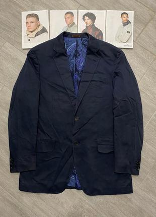 Пиджак eetro milano paisley navy suit blazer jacket