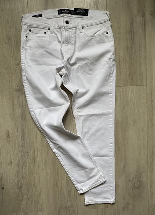 Белые джинсы мужские новые hollister