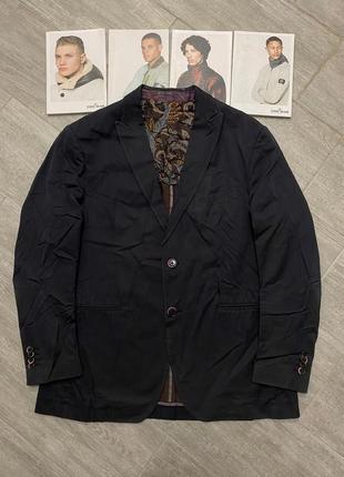 Пиджак eetro milano chameleon paisley striped suit blazer jacket