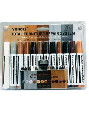 Набір маркерів та воскових олівців для реставрації меблів Yong...