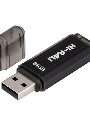 Накопичувач USB Flash Drive Hi-Rali Stark 64 gb Колір Чорний
