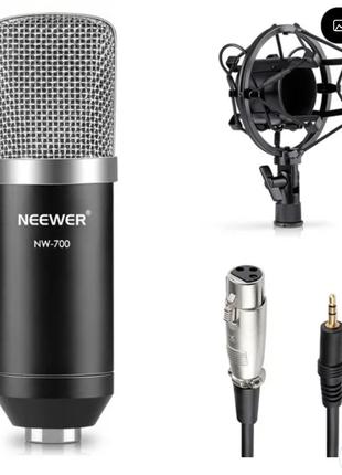 Конденсаторний мікрофон Neewer NW-700+амортизаційне кріплення+...
