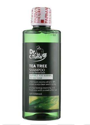 Шампунь для волос с экстрактом чайного дерева dr. tuna farmasi.