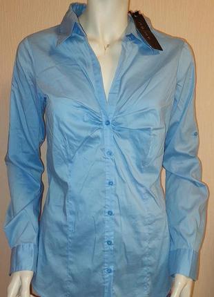 Стильная блузка голубого цвета amisu с биркой, молниеносная от...